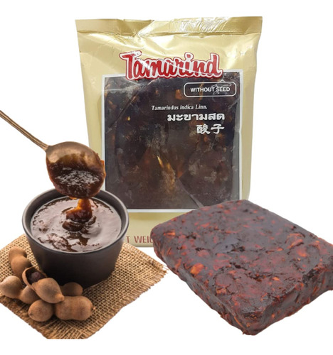 Pasta De Tamarindo Humedo Sin Semillas Agridulce De 14 Oz (4