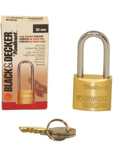 Candado Black+Decker 90250-012 con llave