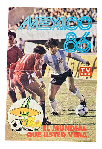Fixture Mundial Mexico 1986 Maradona Piqué Guía Tv (Usado)