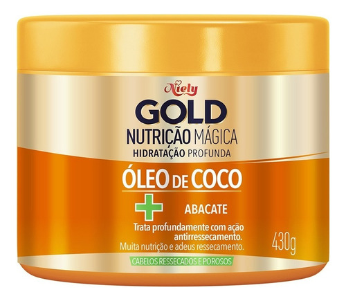 Máscara De Hidratação Concentrada Nutrição 430g Niely Gold