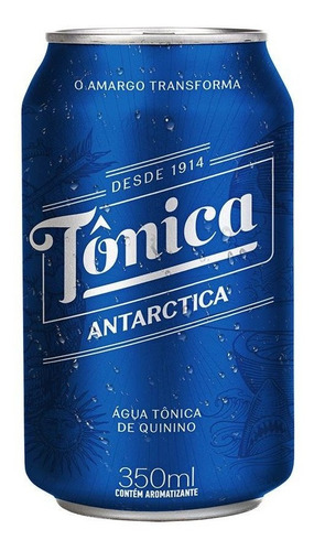 Água Tônica Antarctica Lata 350ml - Pack Com 12 Un