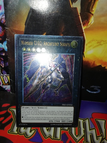 Number C102 Archfiend Seraph Ultimate Rare Prio Yugioh 