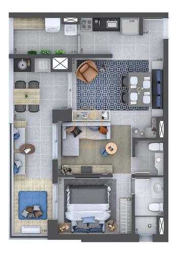 Apartamento Com 2 Dormitório(s) Localizado(a) No Bairro Barra Funda Em São Paulo / São Paulo - 1706:903289