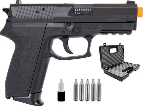 Combo Airsoft Pistola Kwc Sig Sauer Sp2022 Co2