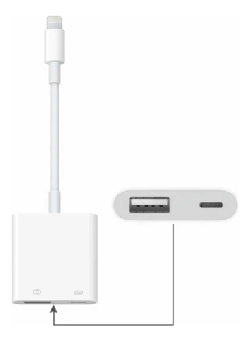 Cable Adaptador Lightning / Usb Con Carga Para iPhone