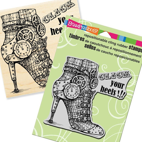 Cling Rubber Stamps Click Heels Carimbos