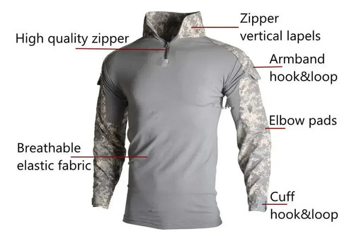 Camisas De Combate Táctico Para Hombre, Uniforme De Airsoft,
