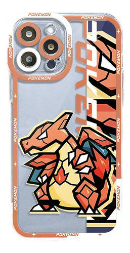 Funda Charizard Cute Pokemon Drago Para iPhone 15, 14, 13, 1