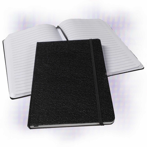 2 Cadernetas Tipo Moleskine Caderno Pautado 14x20