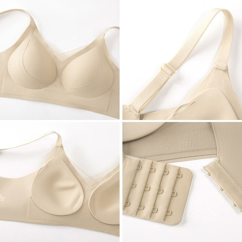 2 Brasieres Push Up Ropa Interior Mujer Lencería Sin Varilla