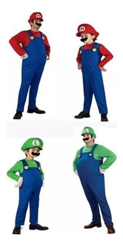 Disfraz Infantil De Super Mario Luigi Bros