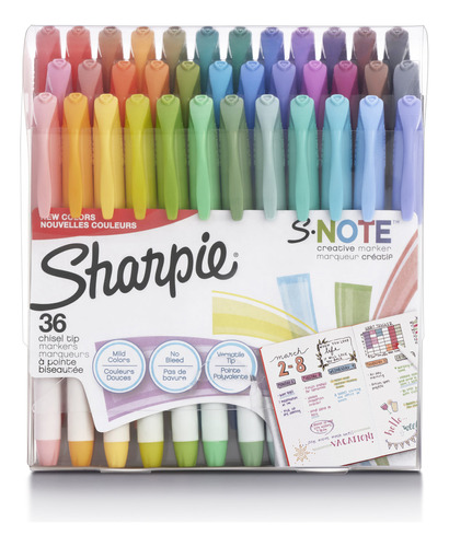 Marcadores De Resaltador Creativos De Sharpie S-note, Colore