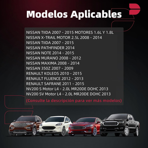 6 Bujias Láser Iridio Nissan March Versa Sentra Tiida Xtrail