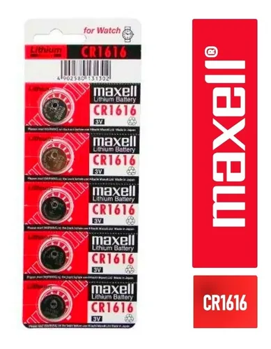 comprar Tira De 5 Pilas Maxell Cr1616 Lithium Tipo Boton