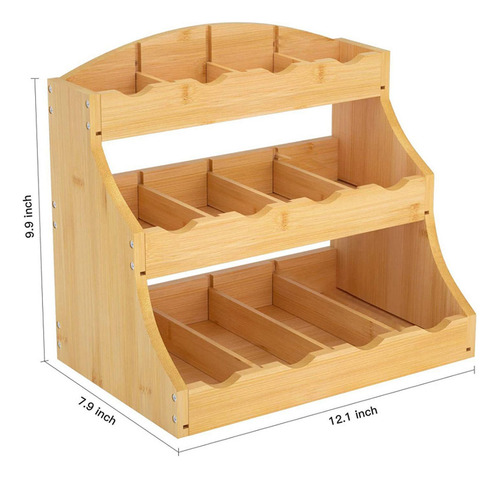Organizador De La Bolsa De Té Rack Spice Display Estante De