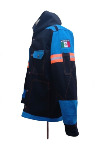 Imagen 1 de 3 de Camisolas Para Soldador Mangas Azules Y Capucha