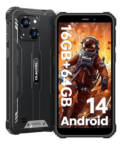 Oukitel Celular Oukitel G2 16(4+12)ram 64gb Rom Dual Sim 6300mah Smartphone Resistente Android 14 /otg/compass/amplificador De Sonido