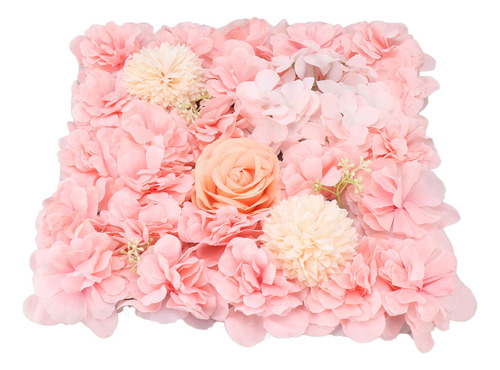 Paneles De Decoración De Pared Con Flores Artificiales Rosas