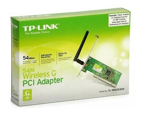 Wireless Adaptador Pci Tp-link Tl-wn350gd 54mbps