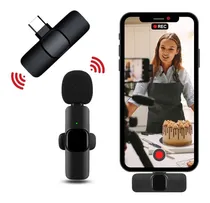 Comprar Microfone De Lapela Celular Sem Fio Smart Wireless Tipo C Cor Para Tipo C Android