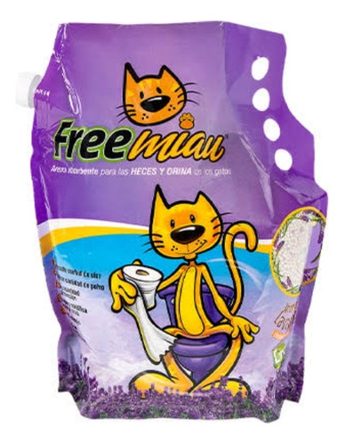 Arena Free Miau Con Aroma A Lavanda 4.5 Kg 