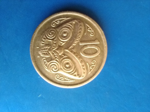 Moneda 10 Céntimos Nueva Zelanda Año 2009