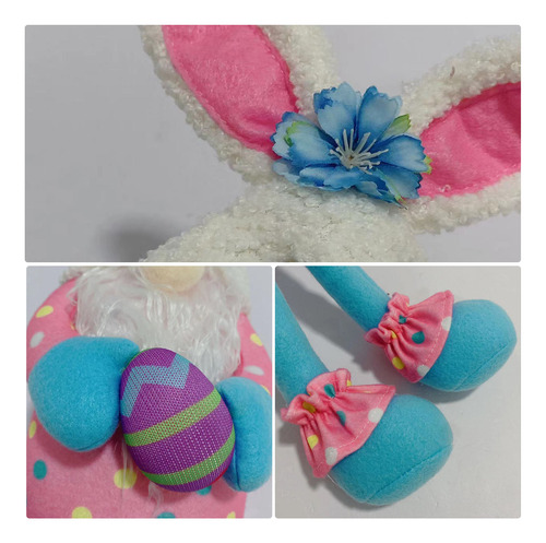 Decoración De Pascua Con Forma De Conejo Enano Para Habitaci