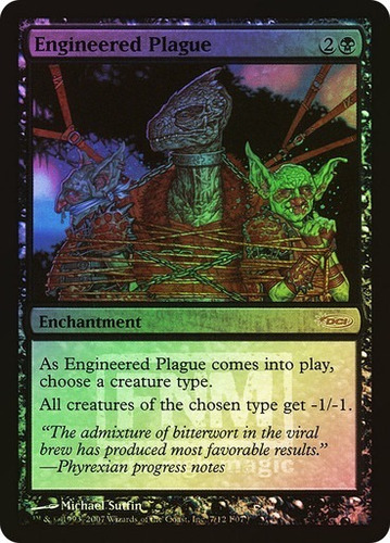 Magic Engineered Plague (fnm) Promo (foil)