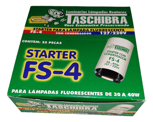 Starter (arrancador) P/tubo Fluor De 30 A 40w (caja De 25)