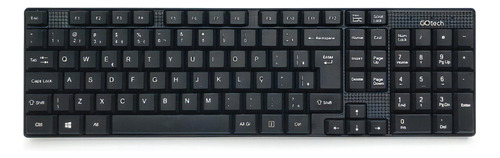 Teclado Usb Go Tech Lk-501 Abnt2 Preto