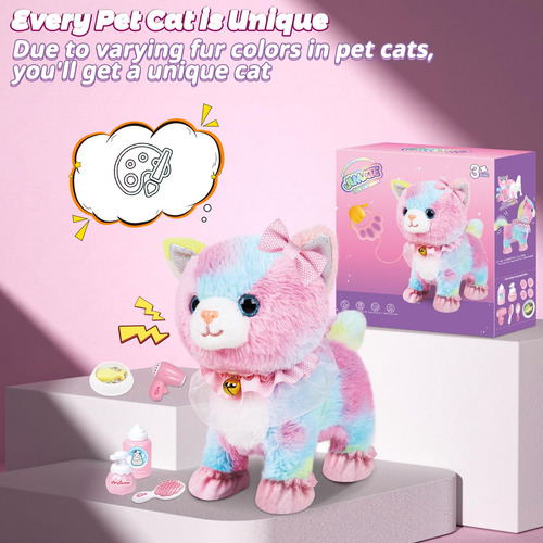 Robot De Peluche Electrónico Interactivo Que Camina Cat Jima