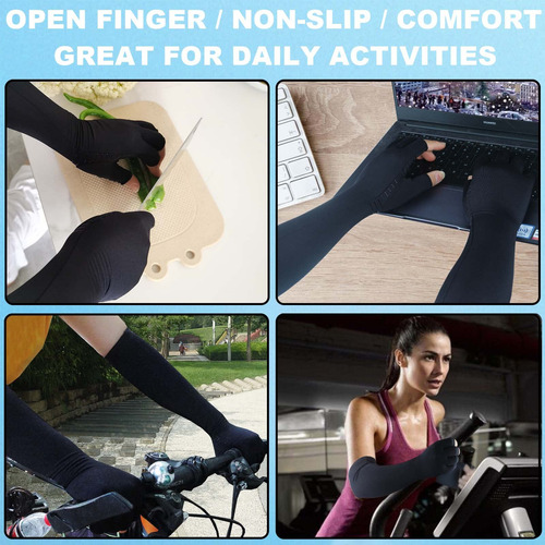 Shifanqi Guantes De Compresión Largos, Guantes De Artritis D