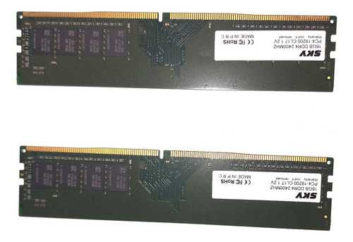 Memoria Ram Sky 2x16gb (32gb) Dimm Ddr4/pc4-19200 2400mhz