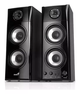 PARLANTES GENIUS SP-HF1800A PC 50W RMS 220V EN MADERA