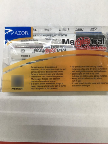 Plumon Para Pizarron C/4 Colores Basicos Magistral Didactico