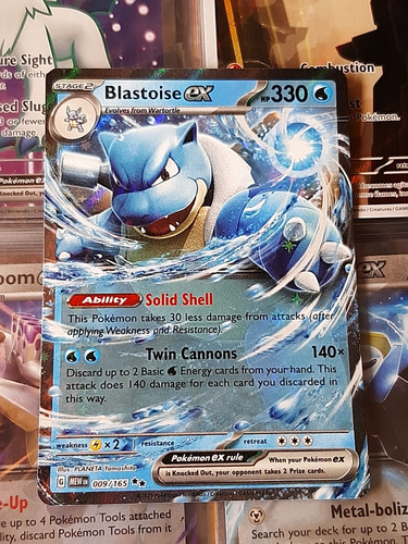 Blastoise Ex 009/165,original De Pokemon Tcg,ex.