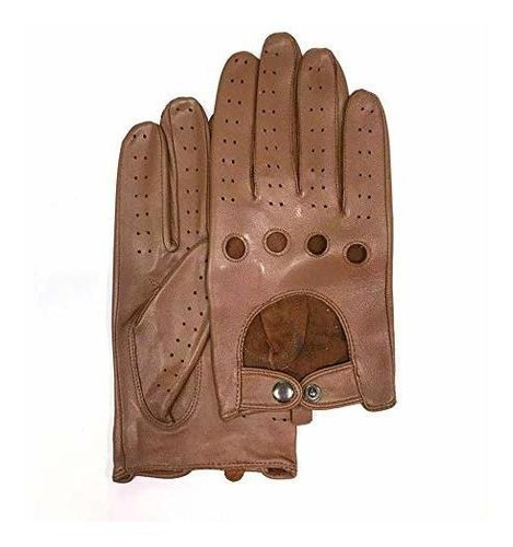 Guantes De Conducción De Cuero Sin Forro T Ctil Para Hombre