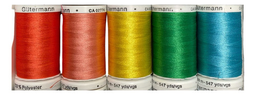 Hilo Para Bordar Gutermann Pack Con 5 Carretes