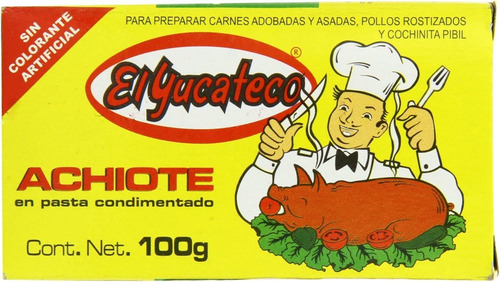 Achiote El Yucateco Especias Condimento Para Pibil Carn Poll