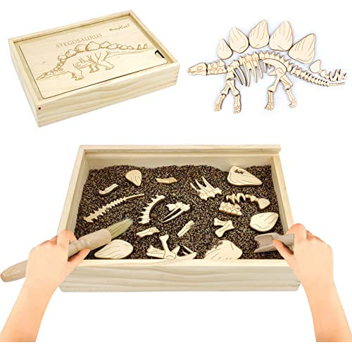 Dinosaur Discover Archaeology Dig Kit Niños, Fossil Ex...