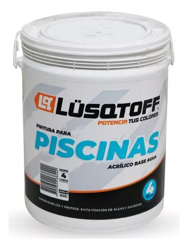 Acrilico Celeste Para Piscinas 4litros Lusqtoff Acp4-8