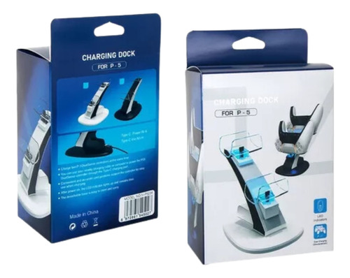 Cargador Doble Stand 2 Puertos Para Ps5 Controles Dualsense