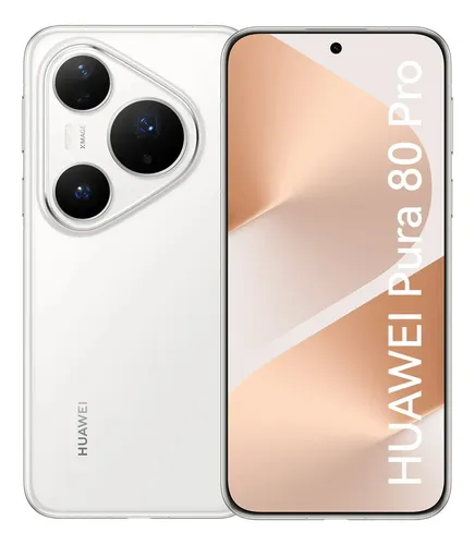 Smartphone HUAWEI Pura 80 Pro 12GB+512GB Câmera Ultra-iluminação de 1 Polegada Câmera Teleobjetiva Macro Ultra-iluminação Cancelamento de Ruído por IA 5.170 mAh Dual SuperCharge Celular Branco