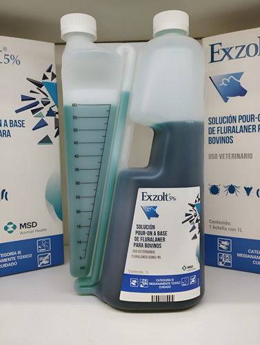 Garrapaticida Acaricida Exzolt 5% Pour-on Para Bovinos X 1l