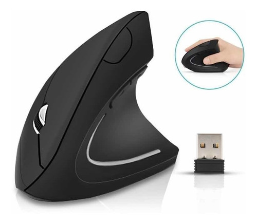 Mouse Vertical Inalámbrico Usb 3.0 Ergonómico Batería