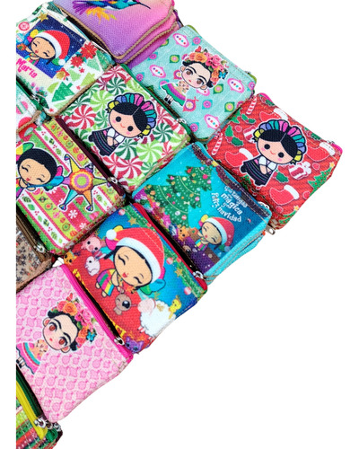 10 Monederos Cartera Yute Imágenes Surtidos 11.5x8 Cm