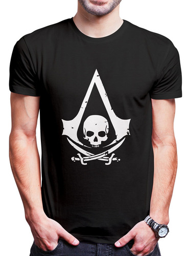 Polo Varon Assassins Skull (d1303 Boleto.store)