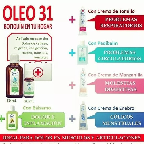 Imagen 10 de 10 de Oleo 31 De 20ml Swiss Just Producto Original Envío Gratis