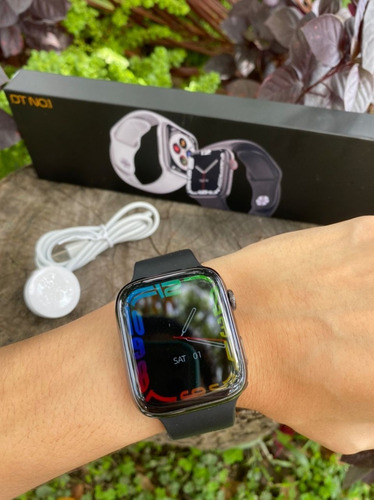 Imagen 2 de 9 de Apple Watch Serie 7 Smartwatch Dt7 Pro Max Pantalla 1.9 Pul