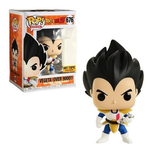 Funko Pop Vegeta (over 9000!) #676 Hot Topic Exclusivo